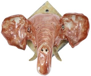 Ceramic Elephant Head