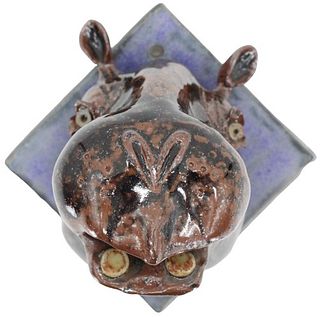 Ceramic Hippo Head
