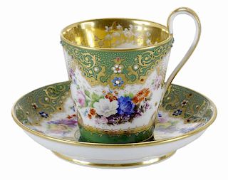Popov Factory Porcelain Cup and Saucer
