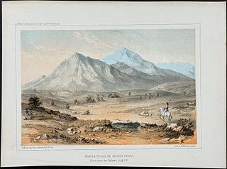 Pacific Railroad Survey by Kern - Wah-Ha-Ta-Gas or Spanish Peaks from near the Cuchara