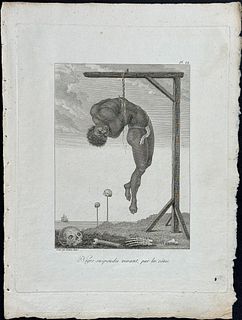 Stedman - Negro hanging alive, by the ribs (Negre suspendu vivant, par les cotes). 9
