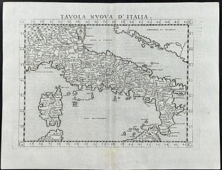 Ptolemy, pub. 1562 - Map of Italy