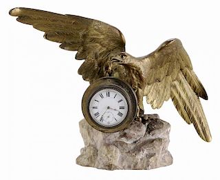 Bronze Eagle Figural Watch Holder with