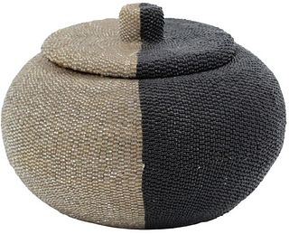 Beaded Basket with Lid