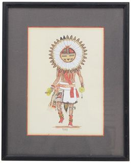 Daniel Growler (20th/21st C) Native American, Draw
