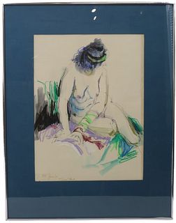 Teresa Caselle Hack (1912-2003) USA, Watercolor