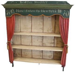 Beatrice Mueller Wooden Stage Curtain Book Case