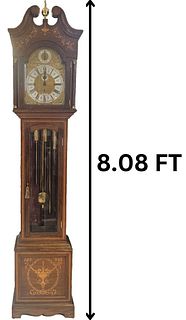 A Smith & Sons Mahogany Longcase Grandfather Clock