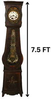 Antique French Morbier Voleau Tall Clock