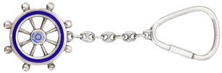 Ships Wheel Key Chain Tiffany 925 Markings
