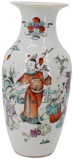 Chinese Famille Decorated Porcelain Vase