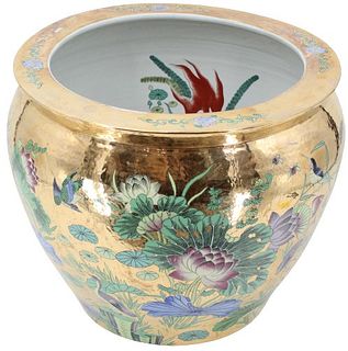 Large Chinese Golden Fish Bowl
