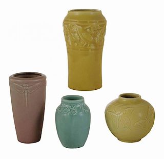 Four Rookwood Pottery Production Vases