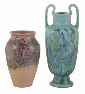 Two Louise Abel Rookwood Pottery Vases