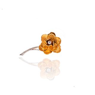 Flower Diamond Brooch