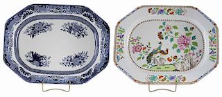 Two Large Spode Ironstone Platters