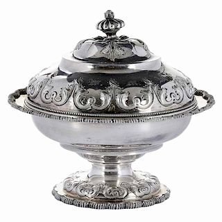 Wilmot Coin Silver Butter Dish