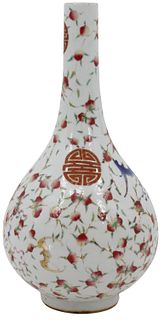 Chinese Famille Rose Baluster Form Vase