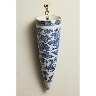 Chinese Conical Wall Vase