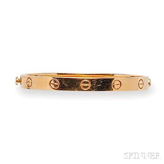 18kt Rose Gold "Love" Bracelet, Cartier
