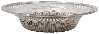 Sterling Silver Reticulated Rim Bowl, 9.57 ozt
