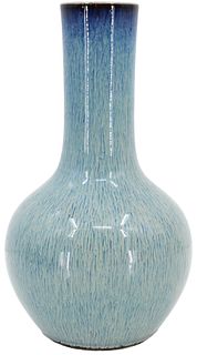 Mottled Blue Glaze Vase