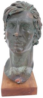 K.Gibran(1922-2008) Bronze Bust of Rudolph Nureyev