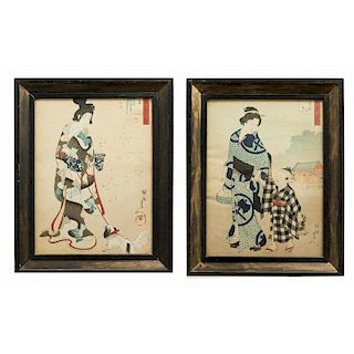 Two Japanese Woodblock prints