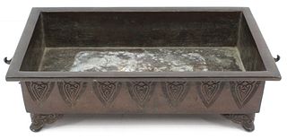 Japanese Bronze Suiban with Platter