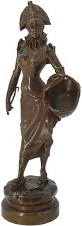 Alfred Grevin (1827-1892) French, Bronze Woman