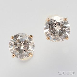 14kt Gold and Diamond Earstuds