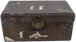 Chinese Box with Shell Inlay