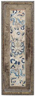 Framed Chinese Silk Embroidery Panel