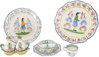 (8) Henriot Quimper French Faience Collection