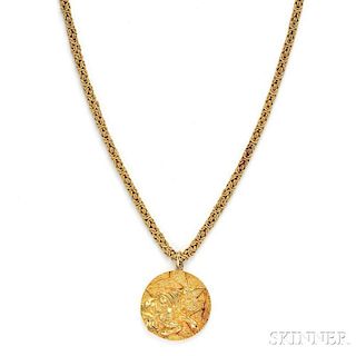 18kt Gold Taurus Pendant, Tiffany & Co.