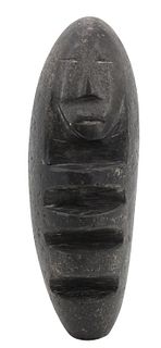 Early Chilean Stone Carving of Swaddled Child