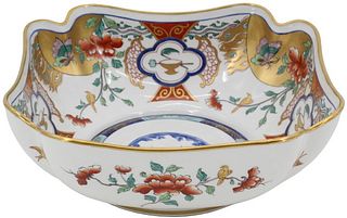 Tiffany and Co. Porcelain Gilt Shaped Bowl