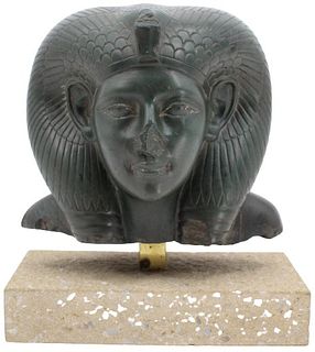 Egyptian Revival Carved Pharaoh Sculpture