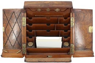 Antique English Traveling Document Box