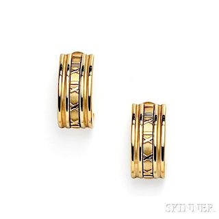18kt Gold "Atlas" Earrings, Tiffany & Co.