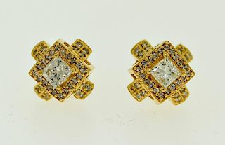 18K Diamond Earrings
