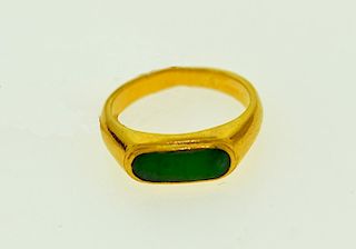 22k Jade Ring