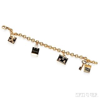 18kt Gold Charm Bracelet, Tiffany & Co.