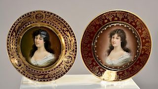 Two Royal Vienna Portrait Plates