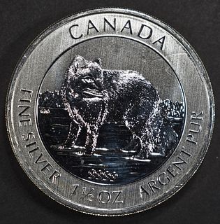 2014 1.5 OZ CANADIAN ARCTIC FOX .999 SILVER COIN