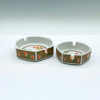 Pair of Vintage Japanese Porcelain Ashtrays