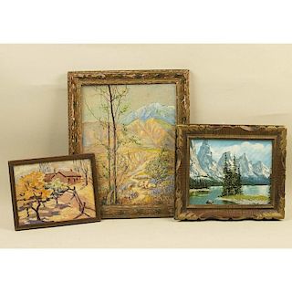 Three Landscape Paintings