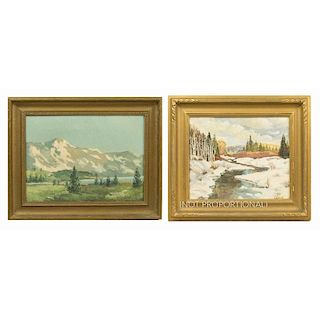 Two Landscape Paintings