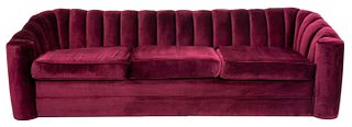 Scalamandre Velvet Upholstered Sofa, 20th C.