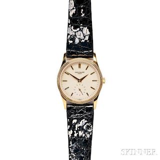 Gentleman's 18kt Gold "Calatrava" Wristwatch, Patek Philippe